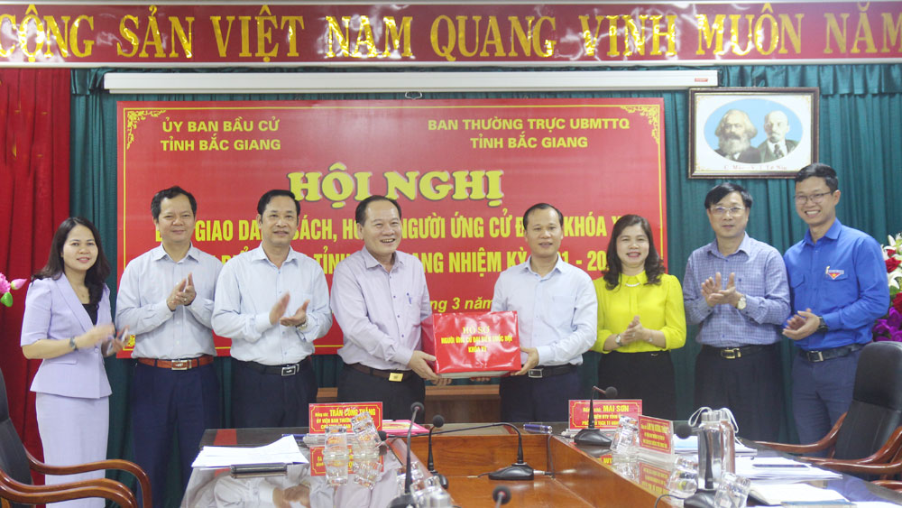 Kết quả giới thiệu người ứng cử đại biểu Quốc hội khóa XV, đại biểu HĐND các cấp tỉnh Bắc Giang...